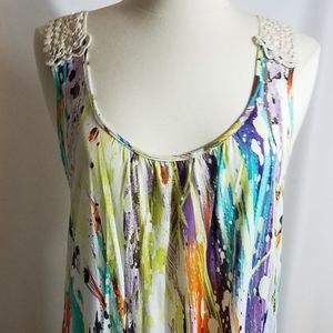 Soprano Crocheted Multi color Top